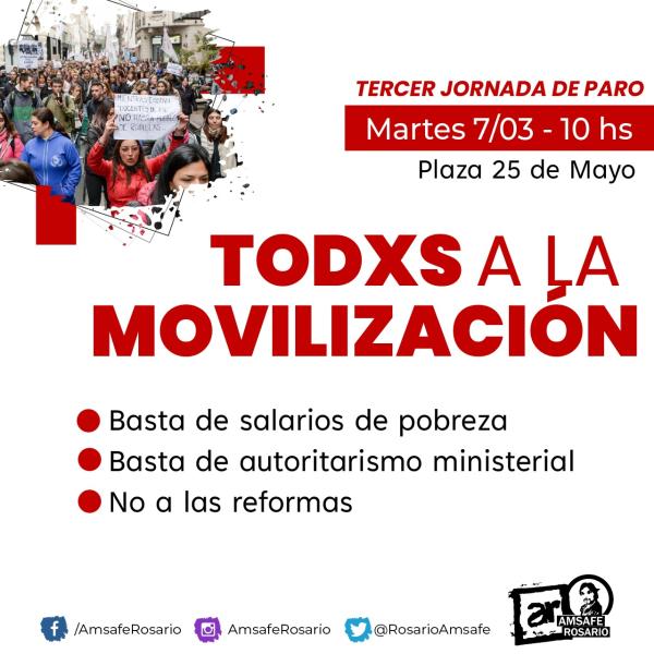 Martes 7/03: Todxs a la movilización. 