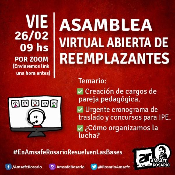 Asamblea Virtual Abierta de Reemplazantes