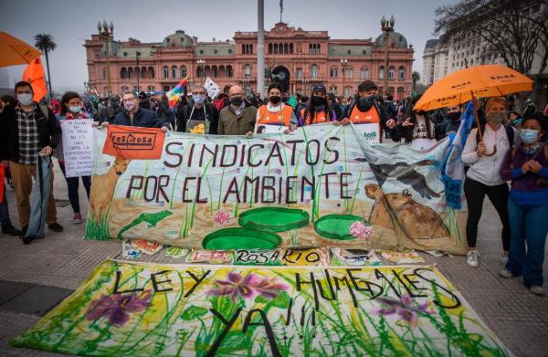 Marcha al congreso por la Ley de Humedales