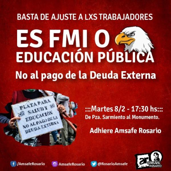 Es FMI o Educación Pública.