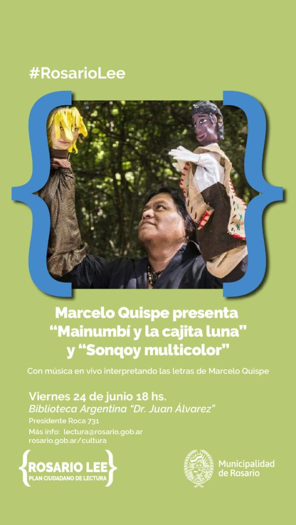 Libros: Presentación de “Mainumbí y la cajita luna” y “Sonqoy multicolor”.