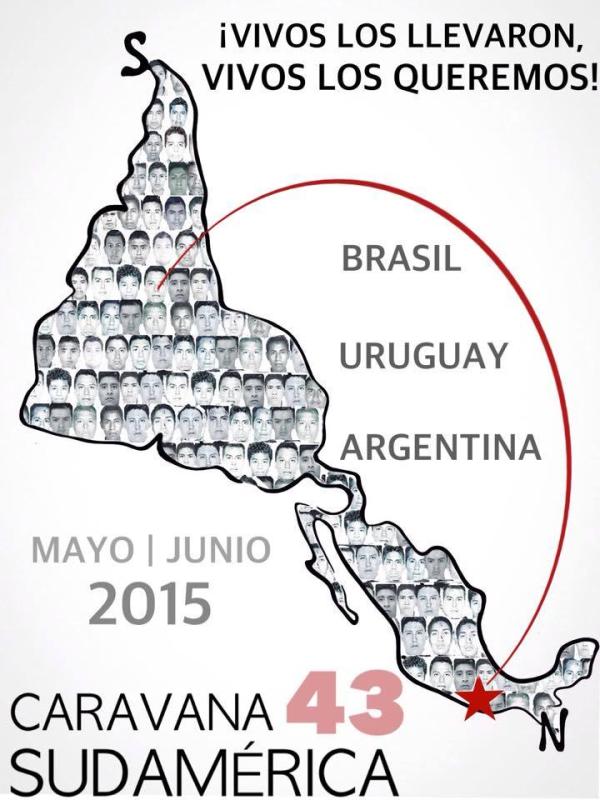 Amsafe Rosario con los 43 normalistas de Ayotzinapa