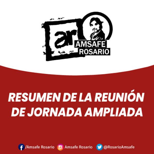  Resumen de la reunión de jornada ampliada