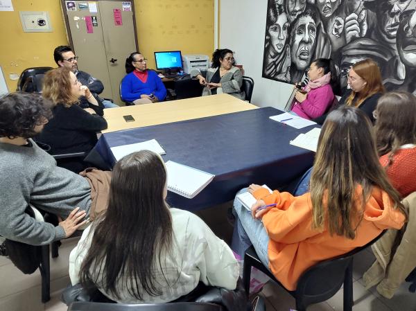 Reunión sobre coordinación con la facultad de psicología para trabajar problemáticas laborales