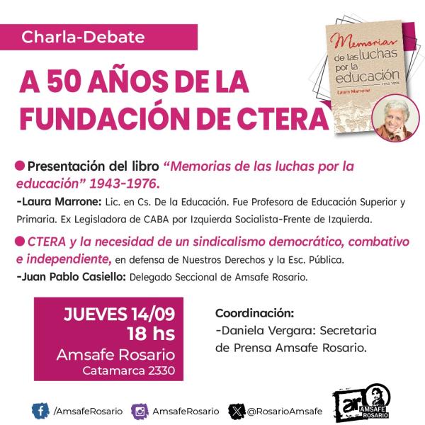 Charla-Debate: A 50 años de la fundación de CTERA