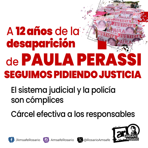 Justicia por Paula Perassi, 12 años de Impunidad