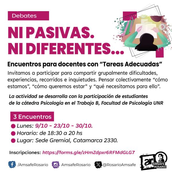 Encuentros: Ni pasivas. Ni diferentes…