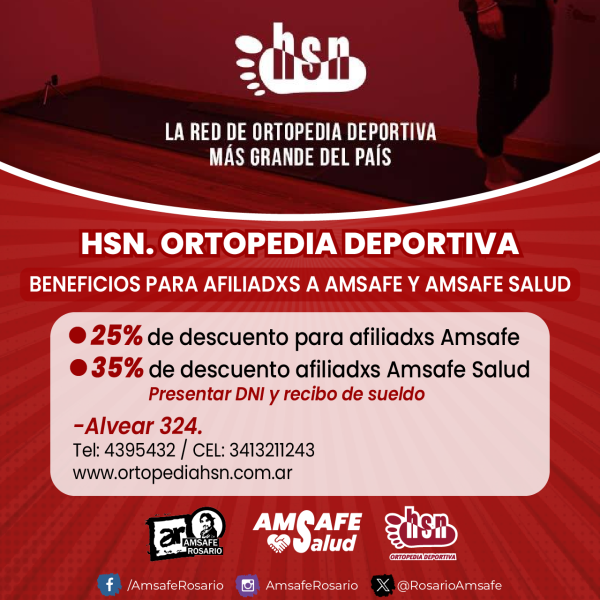 Nuevo beneficio de HSN Ortopedia deportiva.