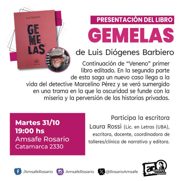 Presentación del libro: Gemelas