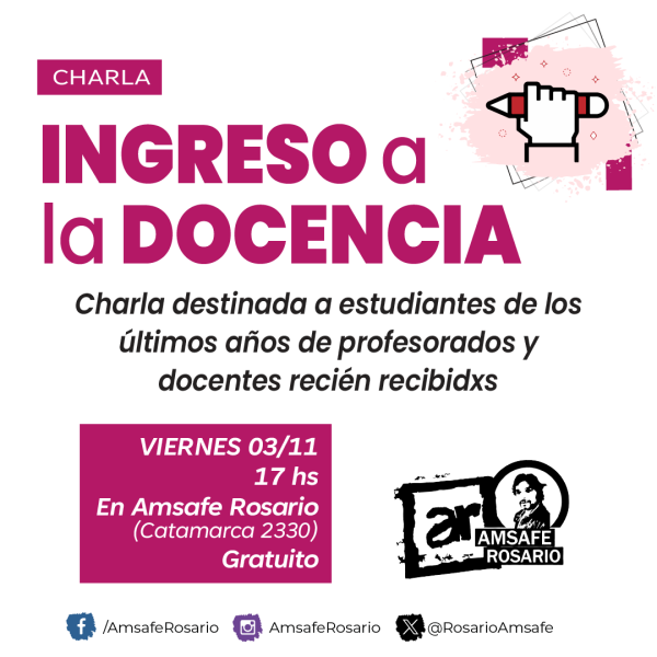 Charla: Ingreso a la docencia 