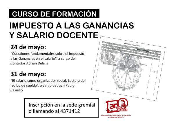 Curso de formación sobre Impuesto a las Ganancias y Salario Docente