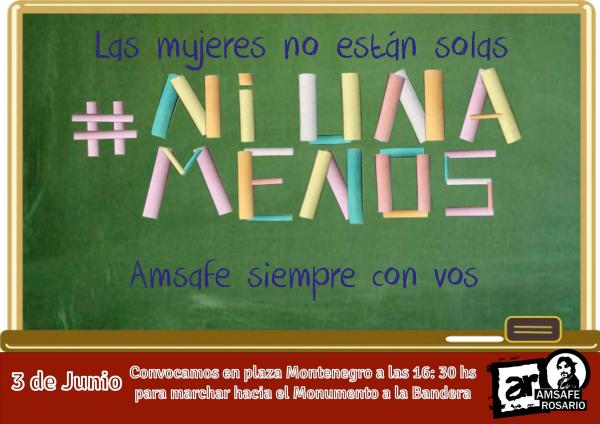 Marchamos el viernes 3 contra la violencia de género #niunamenos