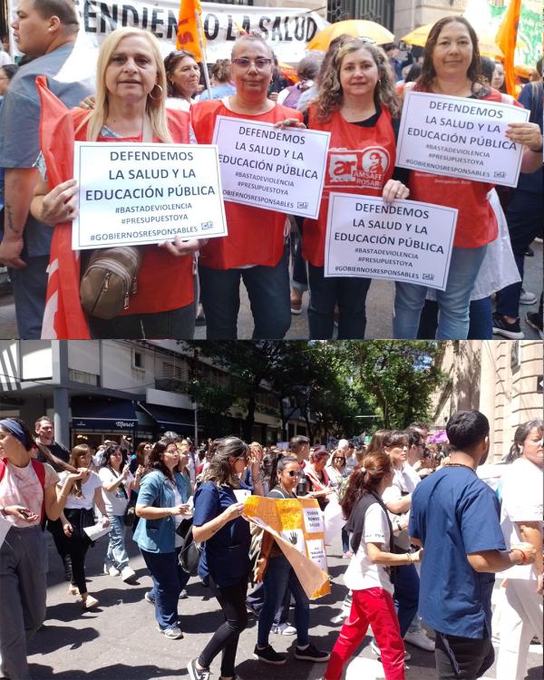 ACTO Y MOVILIZACIÓN EN LAS PUERTAS DEL HOSPITAL PROVINCIAL.