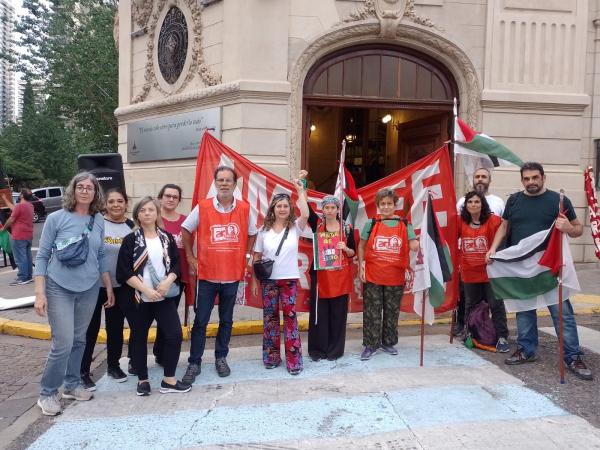 Marcha en solidaridad con el pueblo palestino