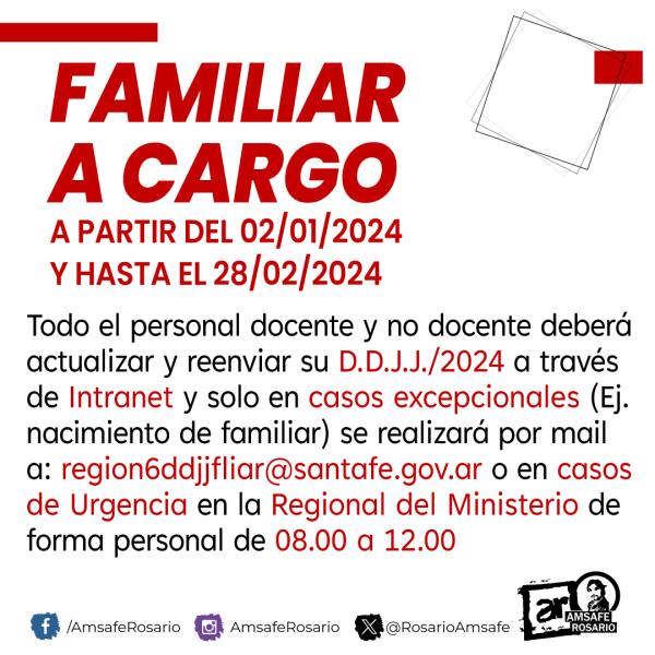 Familiar a cargo