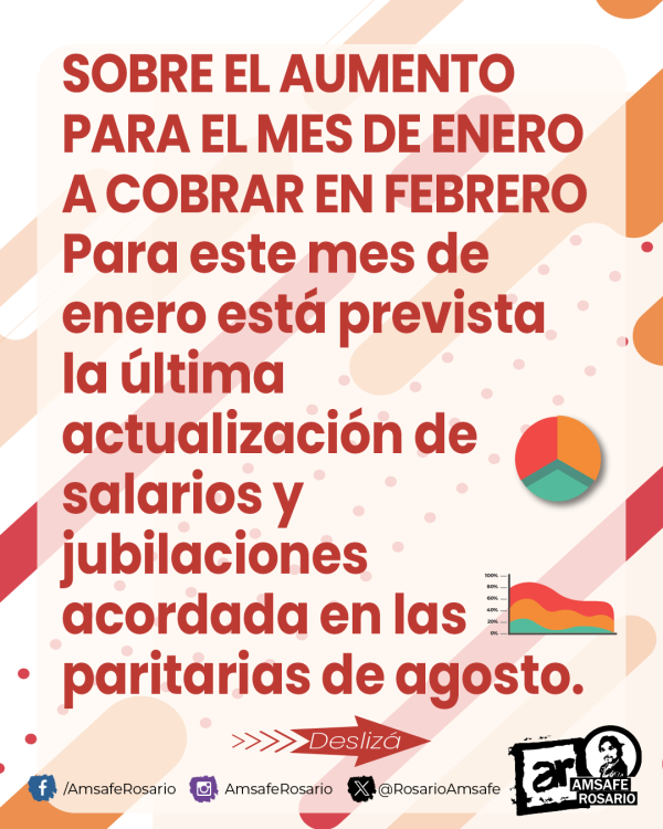 Sobre el aumento para el mes de enero a cobrar en febrero