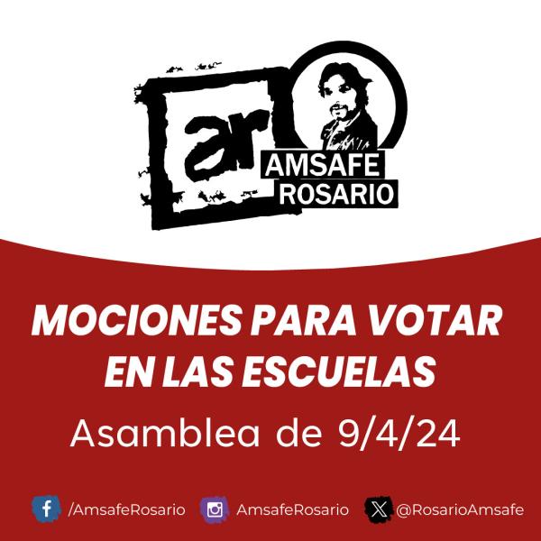 Mociones para votar en las escuelas