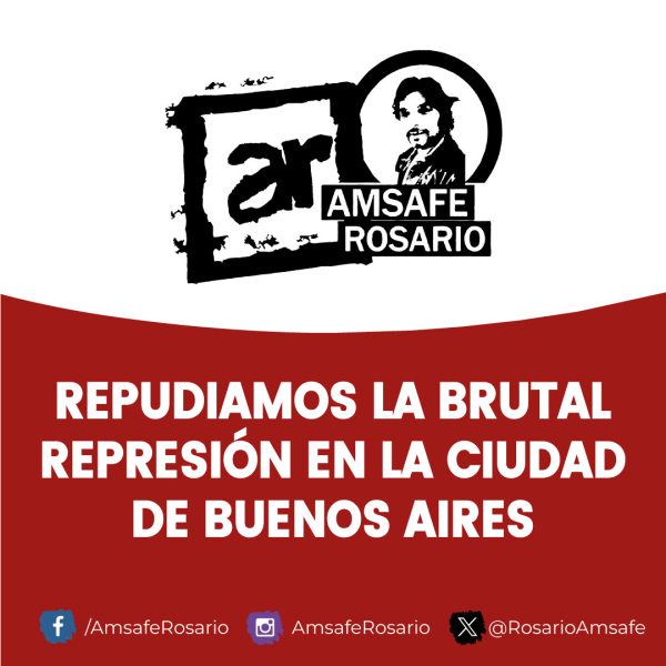 Repudiamos la brutal represión en la ciudad de Buenos Aires