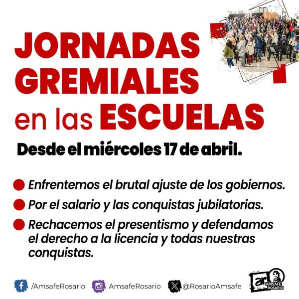 JORNADAS GREMIALES EN LAS ESCUELAS