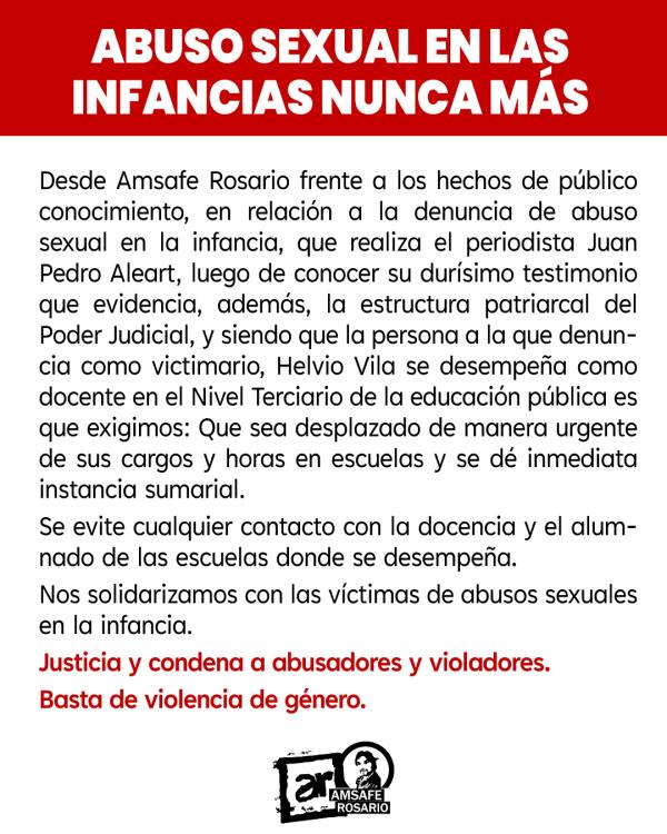 Abuso sexual en las infancias Nunca Más