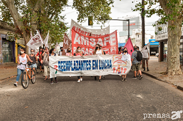 Movilización por los derechos de lxs reemplazantes