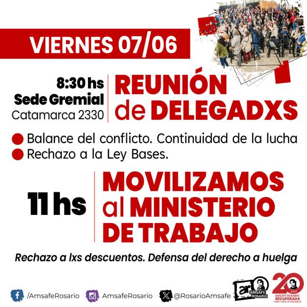 Reunión de delegadxs y Movilizamos al Ministerio de Trabajo