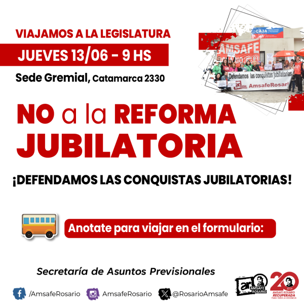  NO A LA REFORMA JUBILATORIA