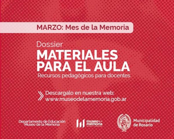 24 de Marzo: Materiales para el aula, dossier del Museo de la Memoria
