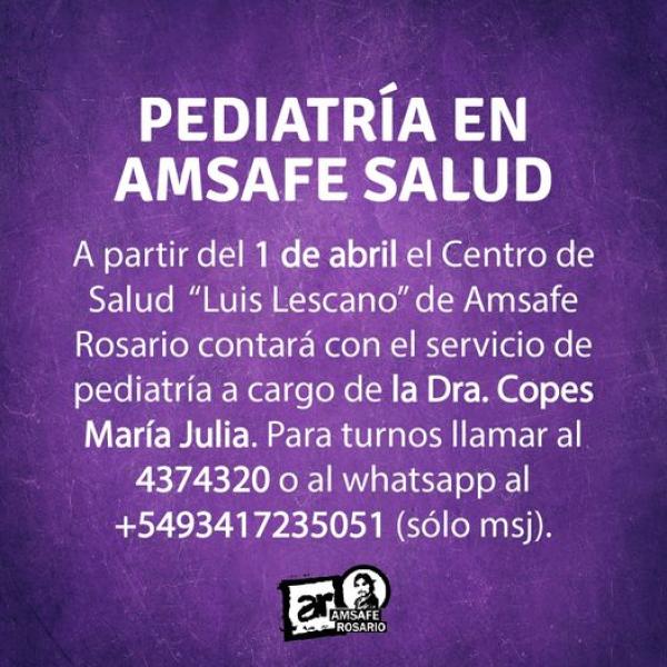 Pediatría en Amsafe Salud