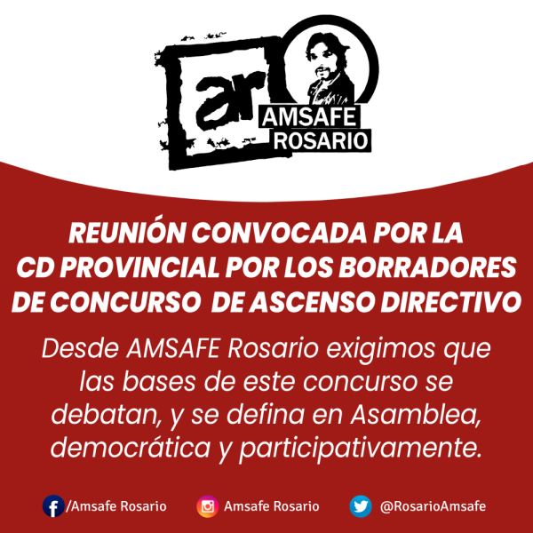 Reunión convocada por la CD provincial por los borradores de concurso de ascenso directivo