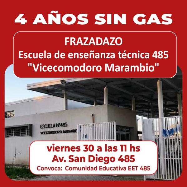 Abrazo Solidario Esc de enseñanza técnica 485 de VGG.