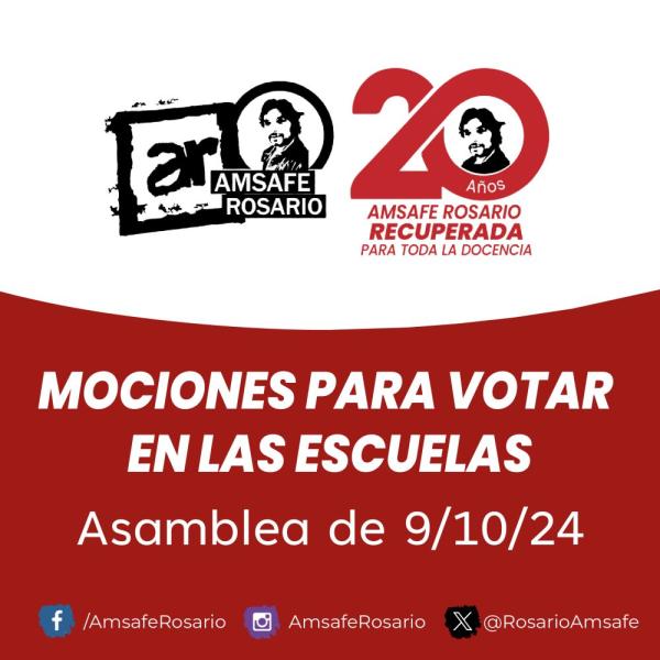 MOCIONES PARA VOTAR EN LAS ESCUELAS - 9/10/24