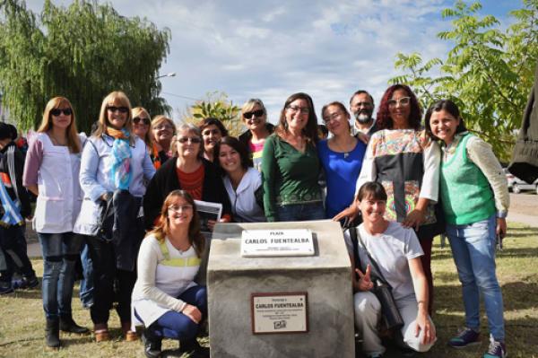 Inauguración de la Plaza "Carlos Fuentealba" en VGG