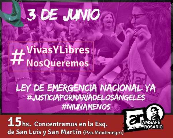 3 de Junio Marchamos por #NiUnaMenos