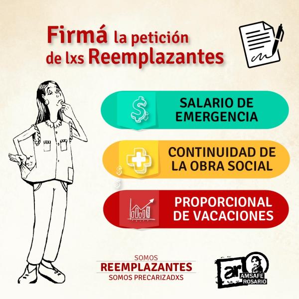 ⚠️ PETITORIO: REEMPLAZANTES EN EMERGENCIA 