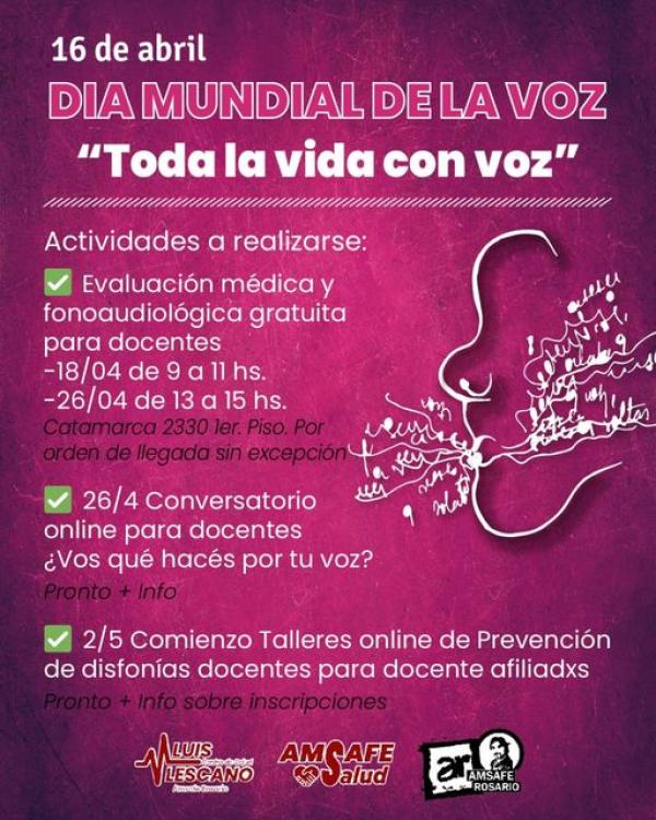 Actividades por el día mundial de la voz