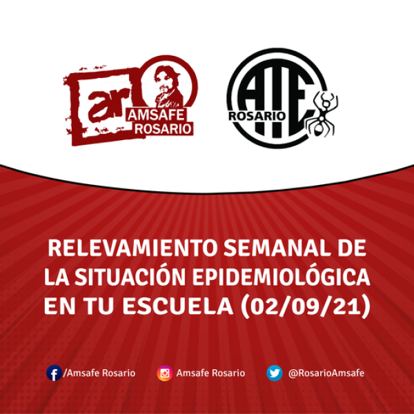 Relevamiento Semanal de la Situación Epidemiológica en tu Escuela (02/09/21)