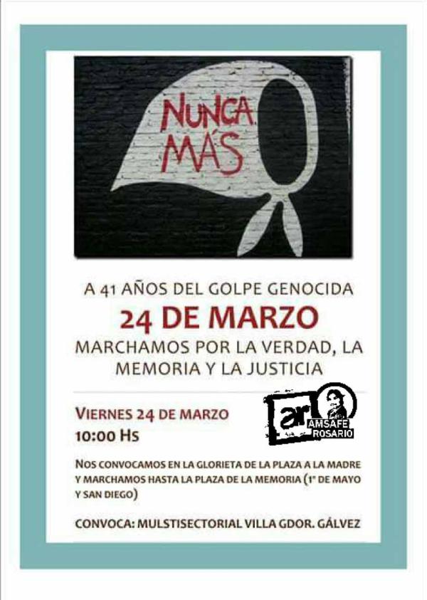 #24M: Marchamos por Memoria, Verdad y Justicia en VGG