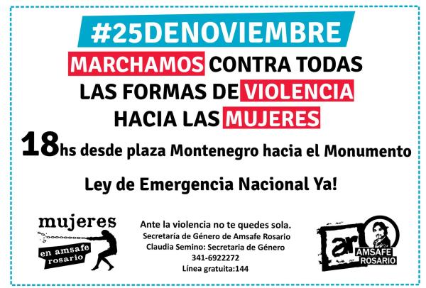 #25DeNoviembre: Marchamos contra todas las formas de violencia hacia las mujeres.