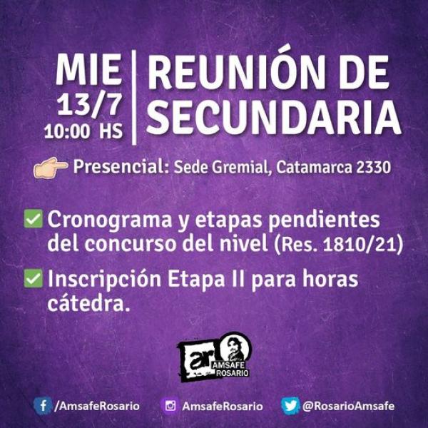 Reunión de Secundaria