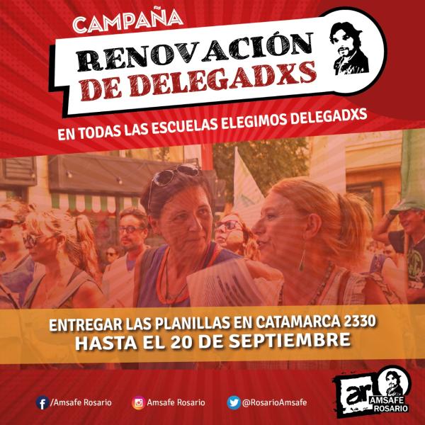 Campaña de renovación de delegadxs