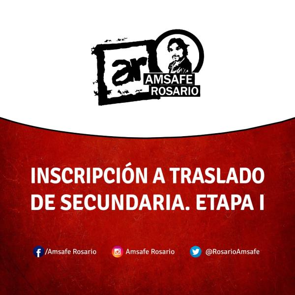 Inscripción a Traslado de Secundaria. Etapa I