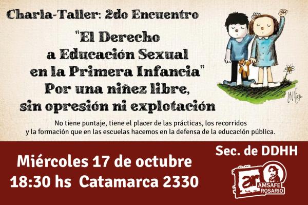 Charla-Taller "El derecho a la Educación Sexual en el nivel inicial"