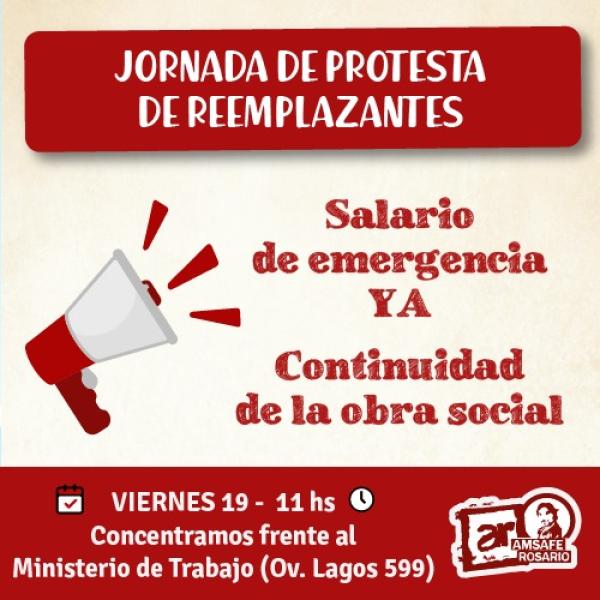 Jornada de Protesta de Reemplazantes 