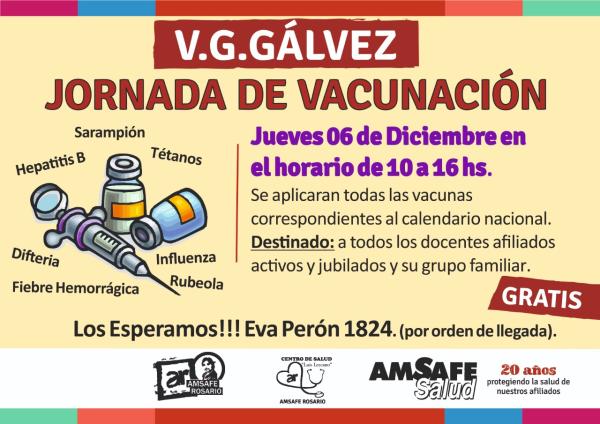 Jornada de vacunación en V.G.Gálvez