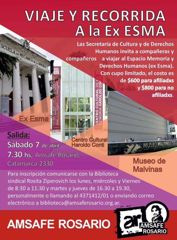 Viaje y recorrida a la ex Esma