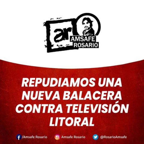 Repudiamos una nueva balacera contra Televisión Litoral