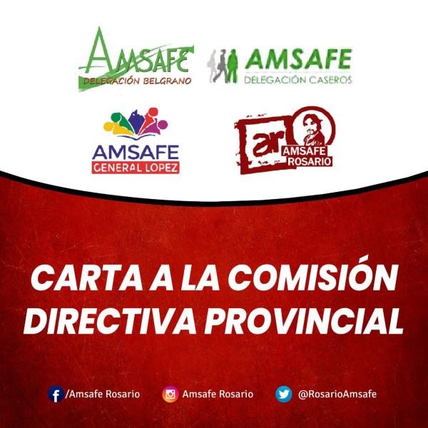 Carta a la Comisión Directiva Provincial