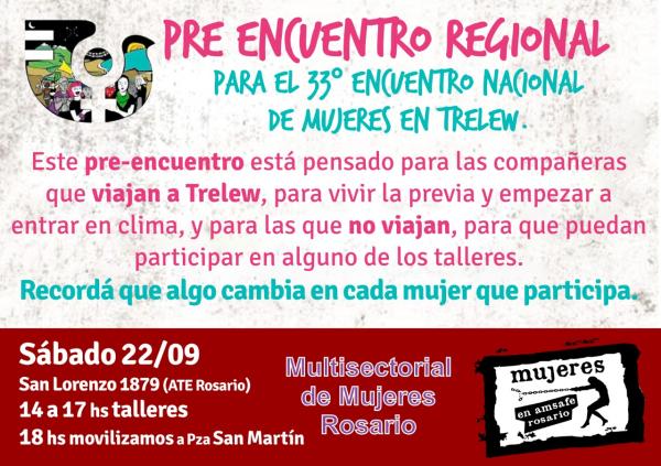 Pre encuentro Regional al 33° ENM