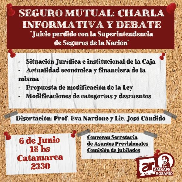 Seguro mutual: Charla informativa y debate